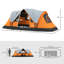 5 Man Camping Tent Large Tunnel Tent 455x220x180cm Orange