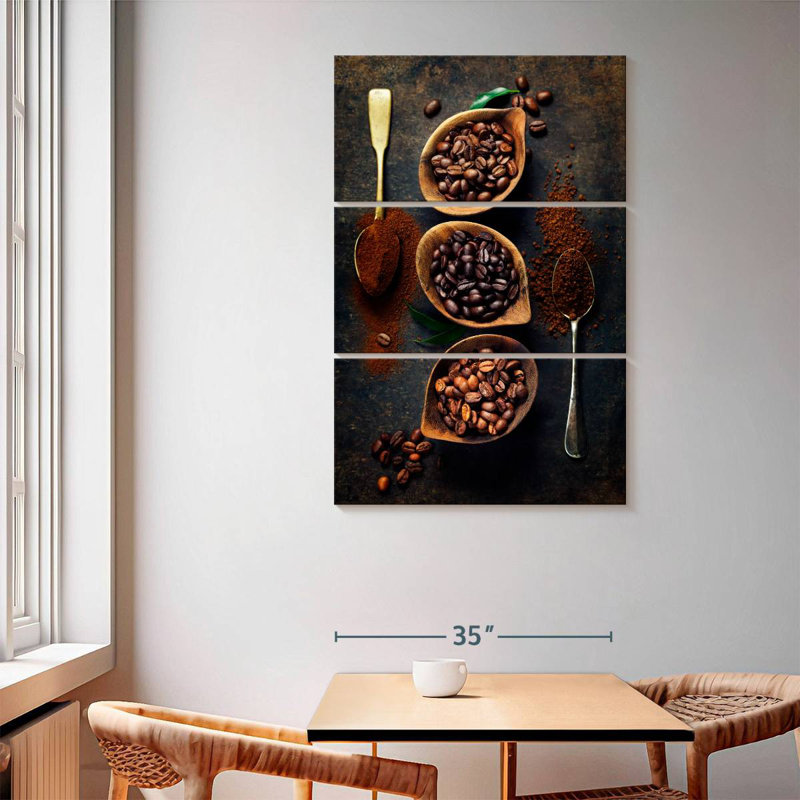 Yarlin Coffee Grounds And Beans, 65" H x 42" W
