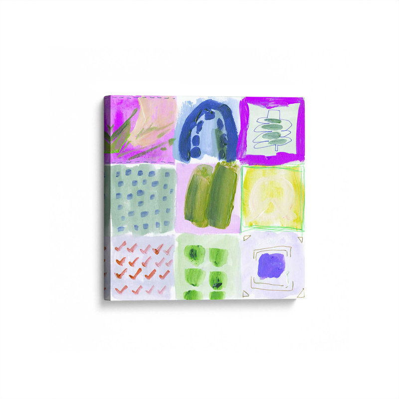 «Lime and Laughter I» par Melissa Wang, reproduction d'art sur toile, H 36 po x l 36 po