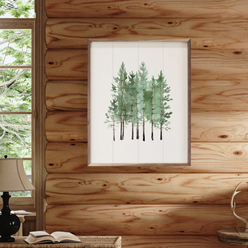 Watercolor Coniferous, 40" H x 32" W