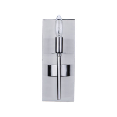Steel Candle Wall Light