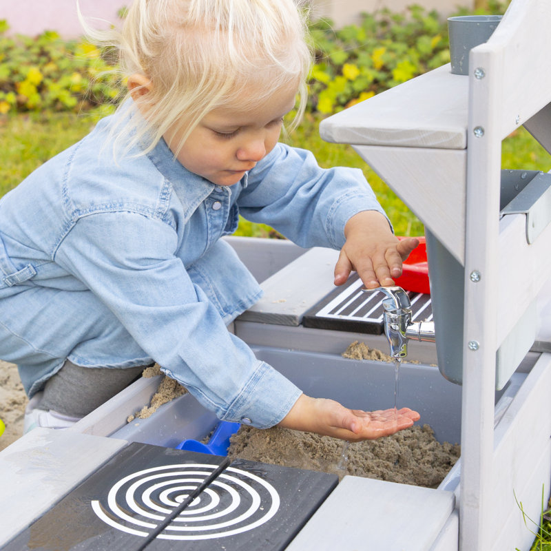 roba Outdoor FSC 116Cm x 37Cm Solid Wood Rectangle Sandbox