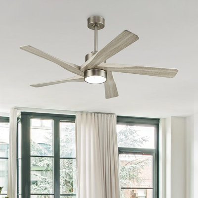 5 - ABS Blades Indoor Ceiling Fan with Light and Remote