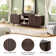 Rectangular TV Stand for TVs up to 75" with Open Shelf