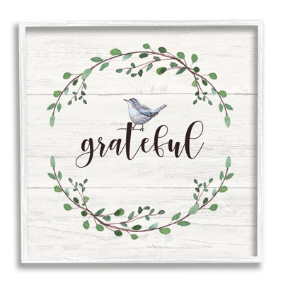 Couronne de laurier Grateful Bird