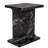 20" Black Marble Pedestal End Table