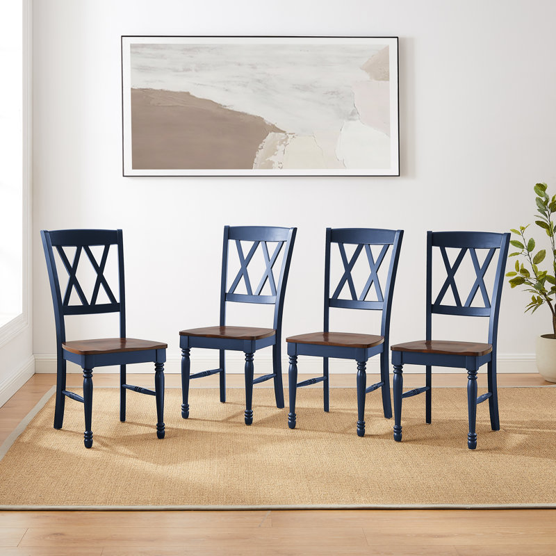 Dunblane 17.5'' H Side Chair, Navy
