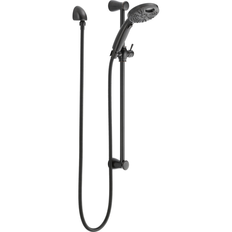 Universal Showering Components Multi Function Handheld Shower Head with Temp2o, Venetian Bronze