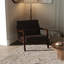Upholstered Sherpa Accent Chair-812407409