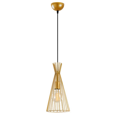 Luminaire suspendu conique 1 lumière Zaidon