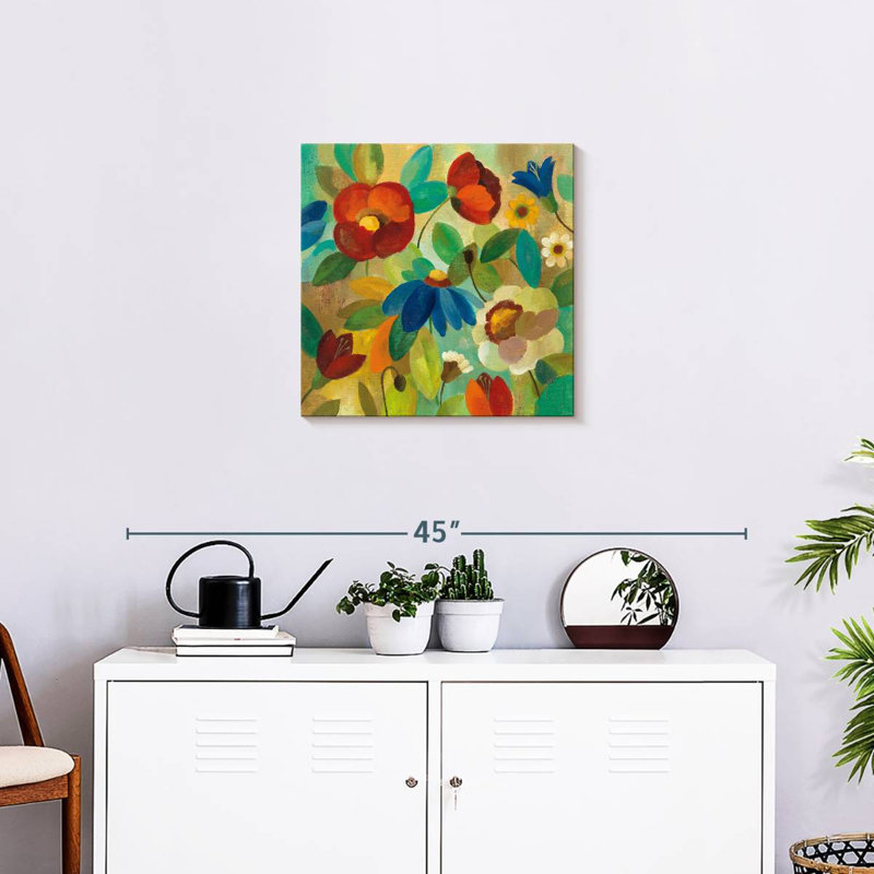 Harnek été floral I, H 20 po x l 20 po