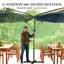 Parasol suspendu d'extérieur suspendu, parasol de patio-19764778