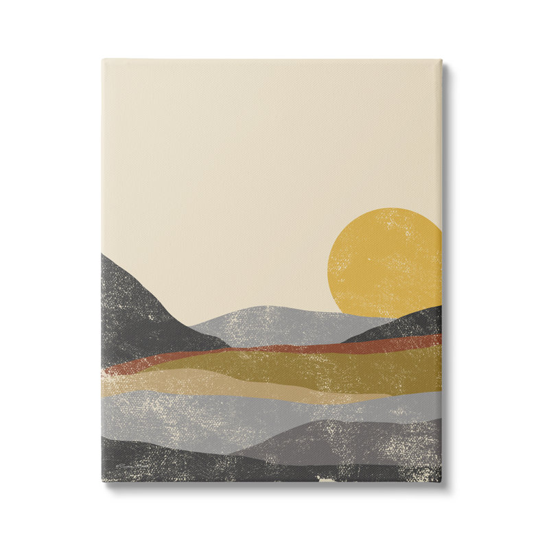 Art mural sur toile tendue, "Sunrise Clrif", Toile tendue, H 16 po x l 20 po