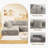 Modern L Shaped Modular Sectional With Chaise, 3 - Seat Grey Deep Medium Firm , Machine Washable And Shrink American Style , Us® Foam, Covers-290331025-290331027-290331034