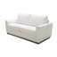 Canapé-lit à accoudoirs arrondis en microfibre 74,8 po Azurine-2113588492