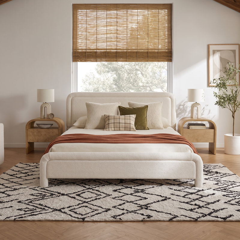 Lit plateforme tapissier Valmere, Grand lit