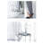 Kbndieu Semi Sheer Curtains for Bedroom 98 Inches Long Grommet Vertical Window Curtains Drapes with Light Through for Living Room