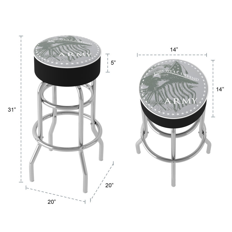 Tabouret pivotant non fini 31 po