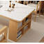 Bureau de table rectangulaire en pierre frittée-546576063