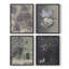 «Vintage Floral Print», impression encadrée CCL XXI - ensemble de 4-471051833-471051834