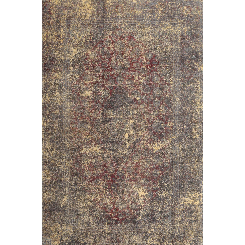 Laine orientale beige/brun Tapis décoratif krikoris, Rond 7 pi