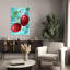 Sweet Cherry Notes Vibrant Abstract Contemporary Cherry Fruit Landscape Wall Art Print 1 Piece Wrapped Canvas Wall Art-1588645703