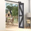 Porte de grange pliante en bois massif de style K avec trousse de quincaillerie - assemblage requis-109360455-108658298