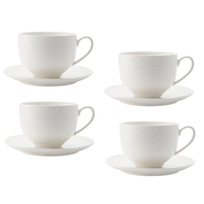 Tasse et soucoupe diamant rond 220 ml