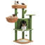 Tour pour arbre à chat 42 "à plusieurs niveaux avec condo confortable, poteaux à griffer recouverts de sisal, coussins et boules remplaçables et perchoir