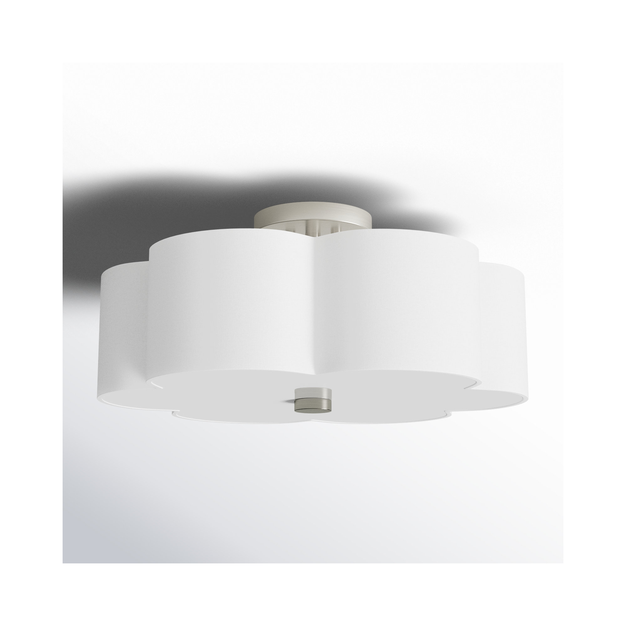 Vino 3 Light Semi Flush Mount, 8.5" H x 18" W x 18" D
