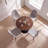 Modern Round Dining Table Set With 4 Chairs, Mid-Century Kitchen Table And Chairs Set For Small Spaces