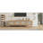 70inch Modern TV Stand with Rattan Doors for TVs up to 80", Media Console with Storage Space & Cable Holes, Entertainment Center