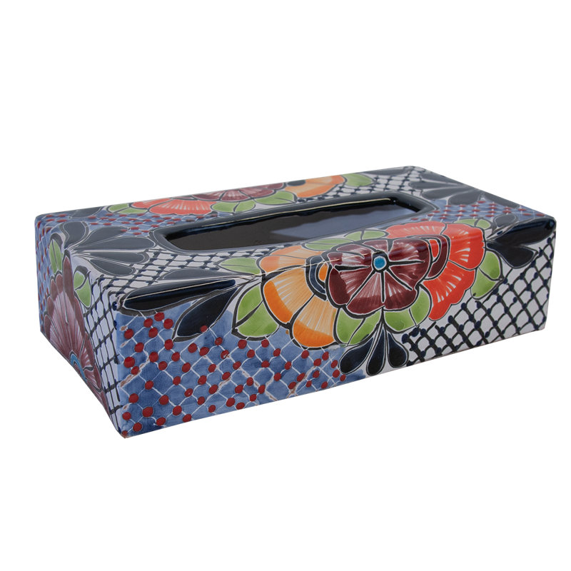 Talavera Tissue Box Cover Rectangular