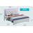 Elegant Silver Champagne Queen Bed