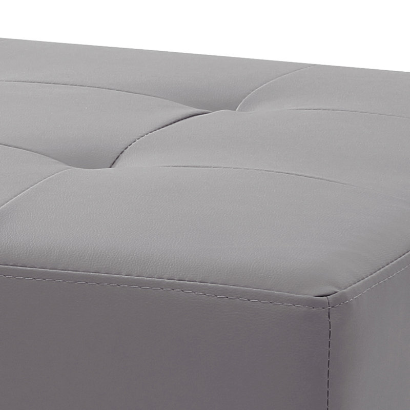 Repose-pieds moderne chic gris pour un décor contemporain