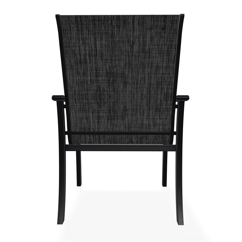 St. Catherine Polymer Outdoor Lounge Chair, Black, Augustine Shadow