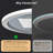 Liese Large Modern LED Round Bathroom Vanity Mirror, Color Temperature Adjustable-338167428