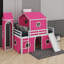 Lit mezzanine double avec tour-733530617
