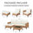 5-Piece Outdoor Patio Wicker Conversation Furniture Set With Cushions-194230357-194230356