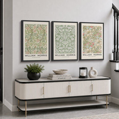 «Classical Artwork», œuvre d'art du musée William Morris, photos murales botaniques florales classiques, impression sur toile, 3 pièces