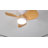 Corabelle 23" 3-Blade Modern Flush Mount Small Ceiling Fan with Remote Control and Light Kit Included, White-1776631203