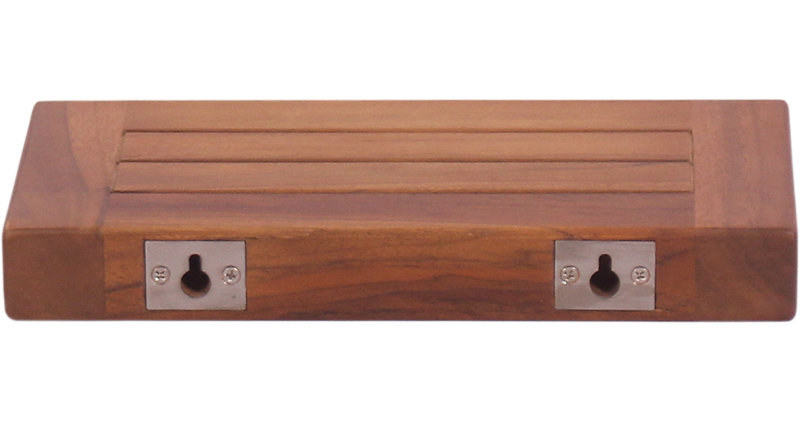 Obi Teak Floating Shelf, 2" H x 12" W x 6" D