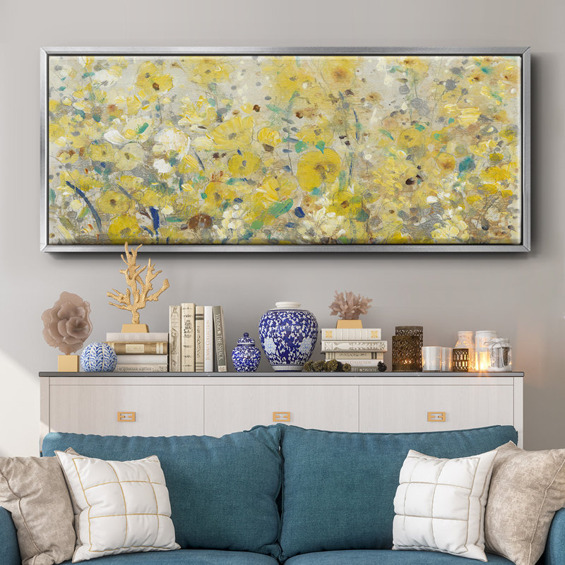 «Cheerful Garden I», toile encadrée, H 8 po x l 20 po