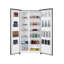 Impecca 21.4 Cu. Ft. 36”W CounterDepth Side by Side Refrigerator Stainless Steel