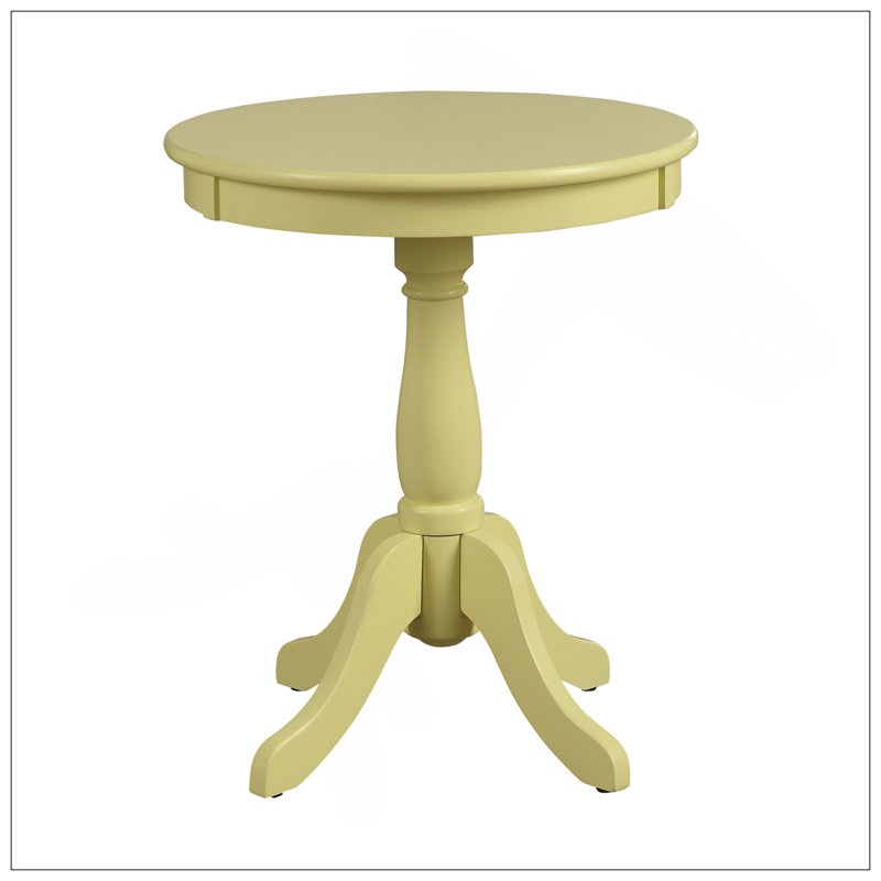 Table d'appoint à finition jaune clair Alger