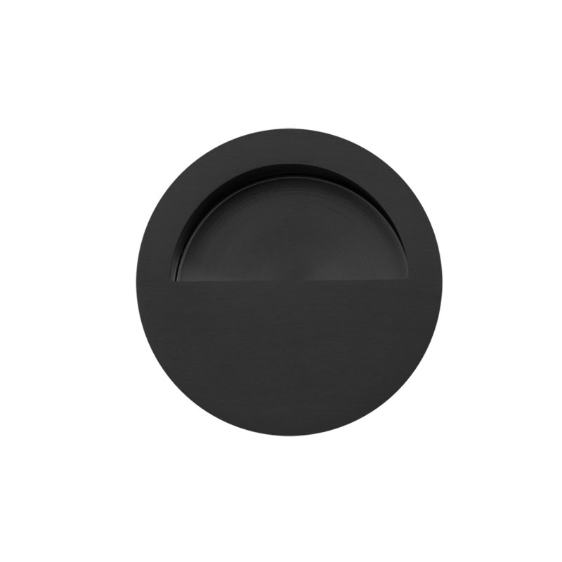 Flush Pull Plate, Satin Black