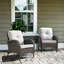 Chaise longue d'extérieur en osier / rotin avec coussin Bickleton-88549458-88549453