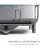 simplehuman Compact Kitchen Dish Drying Rack with Swivel Spout, Fingerprint-Proof Stainless Steel Frame-92585978