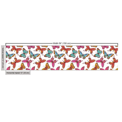Cheryllynne Butterflies Feminine Flying Multi-Purpose Fabric