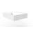Juniper 24" Wall Mounted Solid Surface Floating Bathroom Sink with Concealed Drain - White
